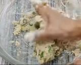 A picture of step 1 of Farali paratha (rajigra flour).