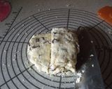 A picture of step 10 of Banana Chocolate Scones.