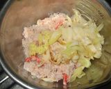 A picture of step 1 of Seafood Delight! Fluffy and Juicy Crab Omelette.