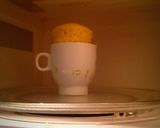 A picture of step 5 of Vanilla Microwave Cake.
