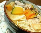 A picture of step 2 of Hoto Flat Noodles with Hiyamugi Noodles.