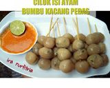 Foto langkah ke 8 dari resep Cilok isi ayam bumbu kacang pedas.