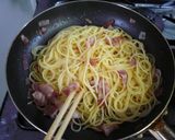 A picture of step 3 of Simple Pasta Carbonara.