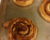 A picture of step 4 of Bacon cinnamon buns.