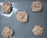 A picture of step 4 of Special Strawberry & White Chocolate Scones.