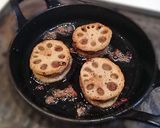 A picture of step 14 of Lotus Root Millfeuille with Garlic and Anchovy.