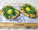 Foto del paso 6 de la receta: Coca de espinacas con brandada de bacalao y huevo de codorniz