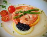 Foto del paso 9 de la receta Langostinos cocidos con mayonesa de aceite de marisco