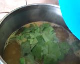 Bableves kuktában, füstölt csülökkel, salátával recept fázis 2 fotója