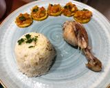 Foto del paso 4 de la receta: Pollo dorado arroz con ajonjolí y zucchini asado con hogao