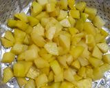 A picture of step 6 of Spanish tortilla.