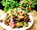 A picture of step 5 of Kaala Chana Chaat(Bengal Gram Chaat).