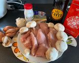 A picture of step 1 of Chicken Blanquette with Beer.