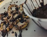 A picture of step 6 of Baked churros with chocolate sauce.