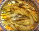 Foto del passaggio 7 della ricetta Girello con insalata belga alla piastra e tortino di patate al curcuma
