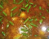 A picture of step 4 of Cluster beans and potato vegetable.