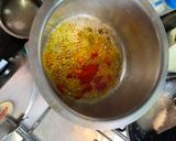 A picture of step 1 of Namkeen chawal.