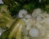 A picture of step 6 of Sig's creamy spinach puree.