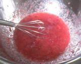 A picture of step 9 of Strawberry Mousse and No-bake Cheesecake.