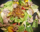 A picture of step 3 of Sesame and Miso Flavoured Twice Cooked Pork.