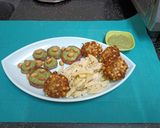 A picture of step 9 of Assorted Farali Snack Platter.