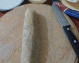 A picture of step 1 of Potato triangles nugguts.