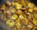 A picture of step 14 of A Chef's Recipe for Chinese-style Chestnut and Chicken Stir-fry with Star Anise.