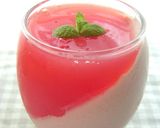 A picture of step 7 of Watermelon Jelly on Watermelon Bavarian Cream.