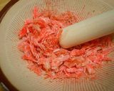 A picture of step 1 of Sakura-Colored Buttered Potatoes.