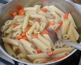A picture of step 2 of My Chorizo Pasta with Mozzarella Grated on Top 😀.