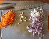 Une image de l'étape 2 de Risotto aux noix de St Jacques.
