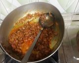 A picture of step 5 of Sev bhaji.