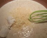 A picture of step 5 of Spinach & Artichoke dip pasta with grilled chicken.