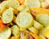 A picture of step 6 of Summer Squash And Sweet Pepper Medley.