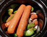 A picture of step 2 of Crock Pot Kielbasa.