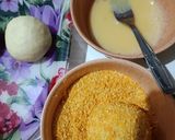 Foto langkah ke 5 dari resep Roti Goreng Isi Ayam (Donat Ayam) tanpa ulen.