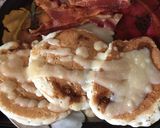 A picture of step 6 of Cinnamon Swirl Pancakes.