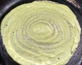 A picture of step 4 of Moong dal dosa.