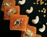 A picture of step 8 of Chana Dal Barfi.