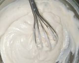 A picture of step 6 of Flag cake without oven.