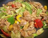 A picture of step 4 of Sesame and Miso Flavoured Twice Cooked Pork.