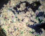 A picture of step 3 of Sig's trout with couscous and herbs.