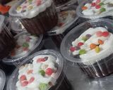 Foto langkah ke 6 dari resep Brownis cup kukus.
