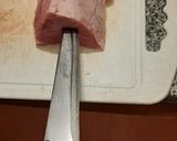 Foto del paso 1 de la receta: Peceto mechado a la plancha o disco