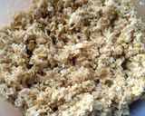 A picture of step 2 of Vickys Coconut Crunch Loaf Cake GF DF EF SF NF.