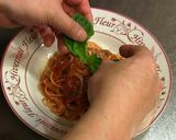 A picture of step 8 of Pasta al Pomodoro.