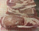 A picture of step 5 of Pork Roll Steaks with Thinly Sliced Pork.