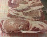 A picture of step 5 of Pork Roll Steaks with Thinly Sliced Pork.