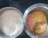 A picture of step 1 of Dal khichdi.
