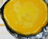 A picture of step 12 of Whole Kabocha Pudding Cake for Halloween.